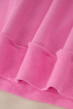Load image into Gallery viewer, Bright Pink Oversize Drop Shoulder Reversible Mock Neck Sweatshirt
