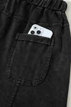 Load image into Gallery viewer, Bonbon Mineral Wash Exposed Seam Wide Leg Cargo Pants
